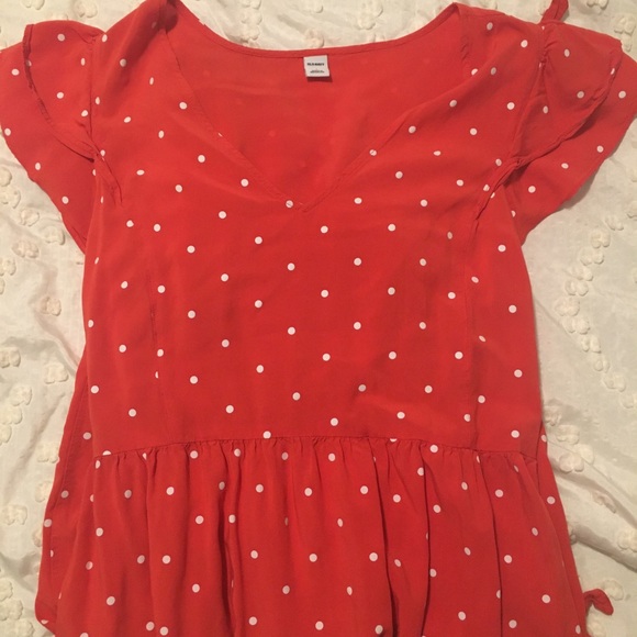 Red and white pock-a-dot dress. - Picture 4 of 5
